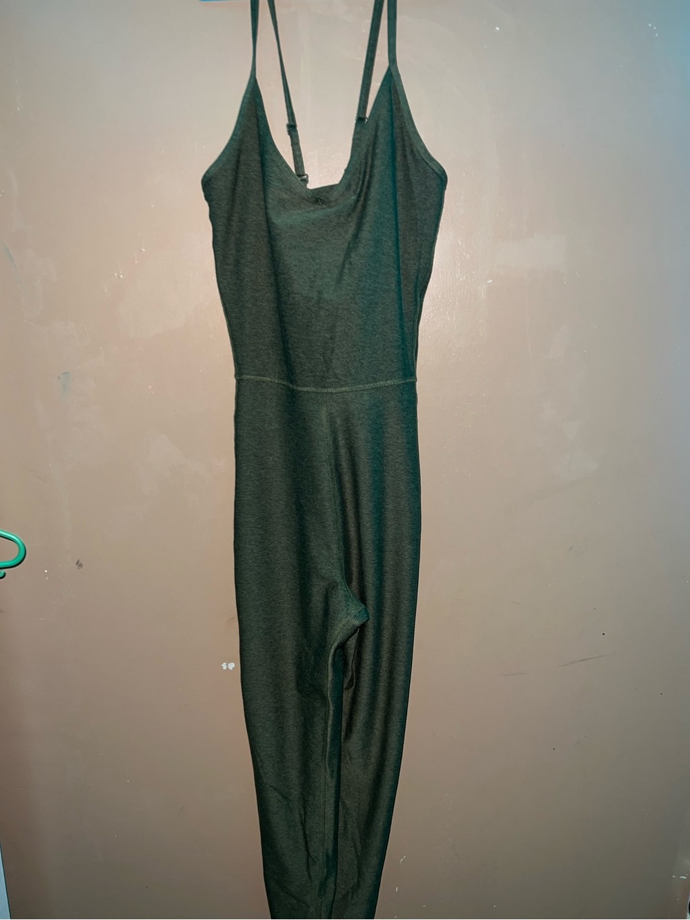 Women’s Olive Green Cloud+ Spaghetti Cross Body Strap Jumpsuit